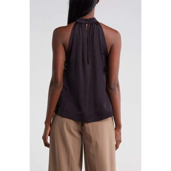 Scotch and Soda Halter Neck Top w/Criss Cross Detail in Black Size 36/ US 4 - Picture 3 of 10